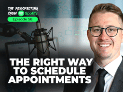 Business owner using online booking app