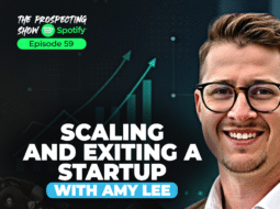 Entrepreneur presenting exit strategy