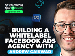 Marketer managing ad campaigns on screen