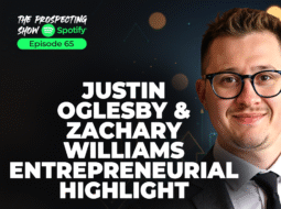 Two entrepreneurs discussing business growth