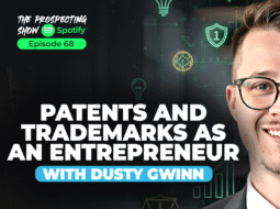 Lawyer reviewing intellectual property documents