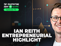 Business owner celebrating success milestone