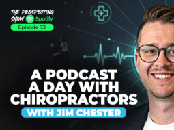 Podcaster recording chiropractic interview