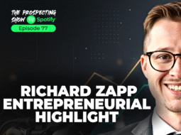 Entrepreneur reviewing marketing data