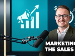 Team brainstorming marketing ideas in an office